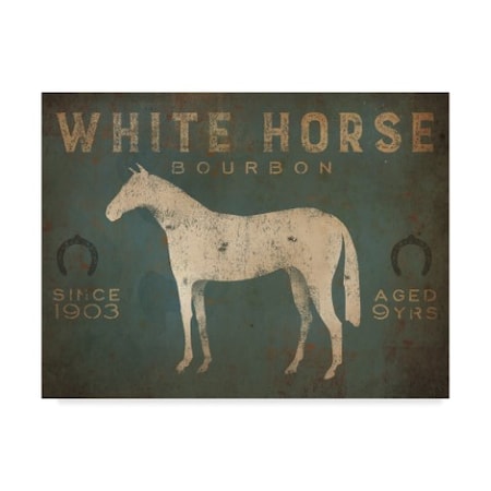 Ryan Fowler 'White Horse No Kentucky' Canvas Art,35x47